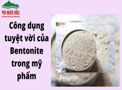 Công dụng tuyệt vời của Bentonite trong mỹ phẩm